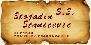 Stojadin Stanićević vizit kartica